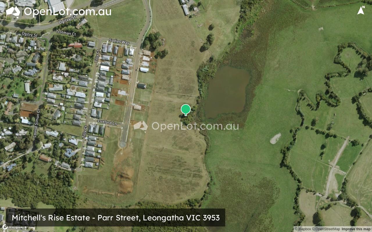 Satellite image for Mitchell's Rise Estate - Parr Street, Leongatha VIC 3953