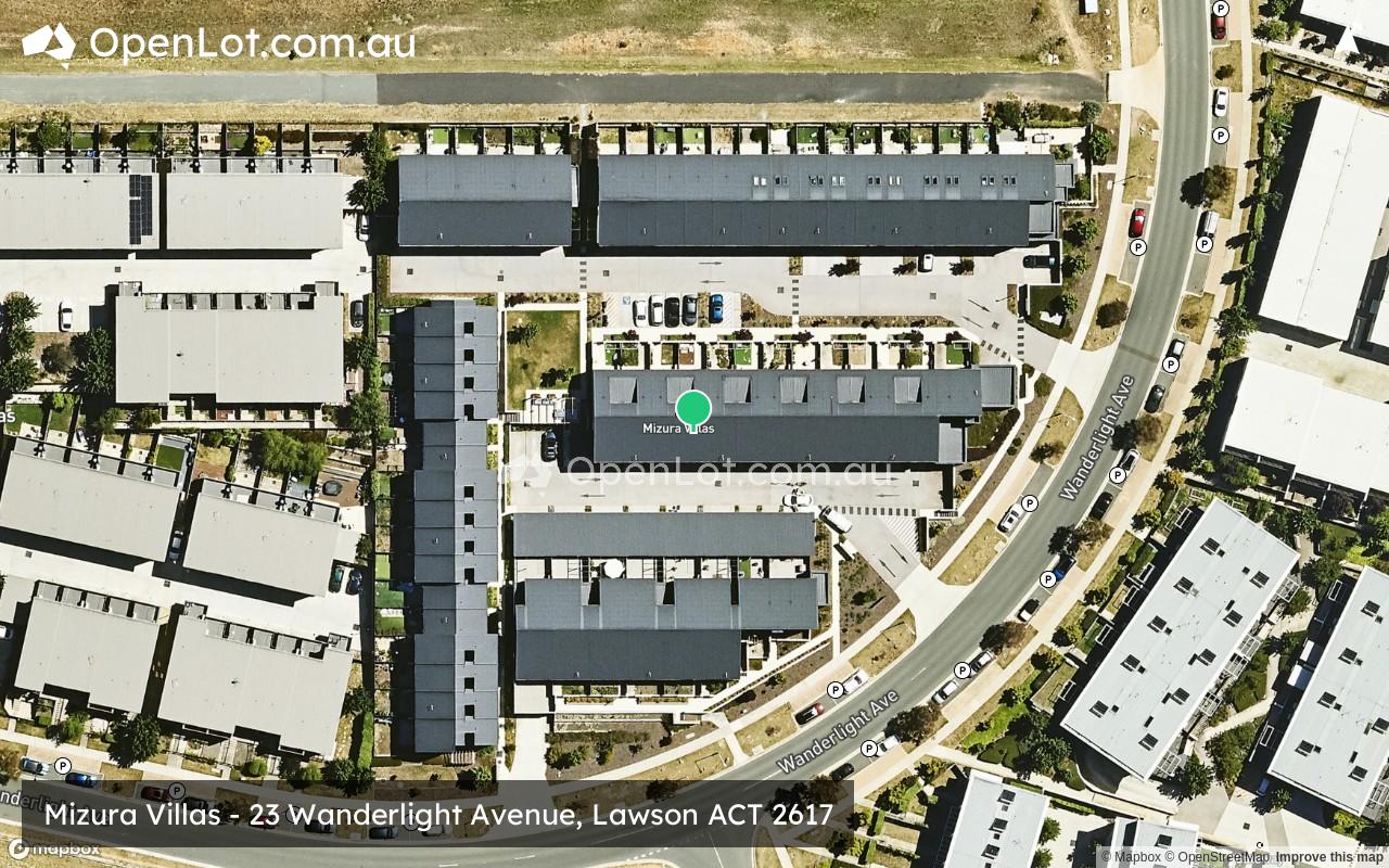 Satellite image for Mizura Villas - 23 Wanderlight Avenue, Lawson ACT 2617