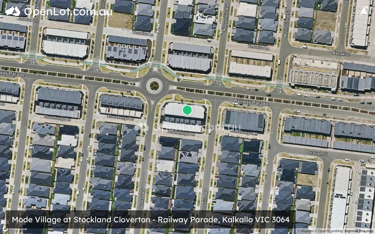 Satellite image for Mode Village at Stockland Cloverton - Railway Parade, Kalkallo VIC 3064