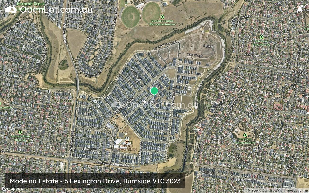Satellite image for Modeina Estate - 6 Lexington Drive, Burnside VIC 3023