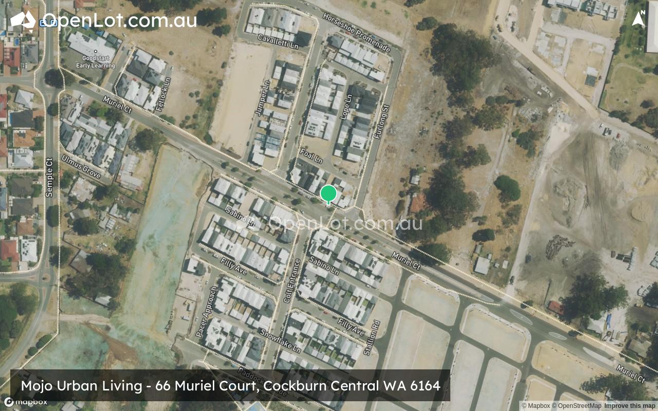 Satellite image for Mojo Urban Living - 66 Muriel Court, Cockburn Central WA 6164