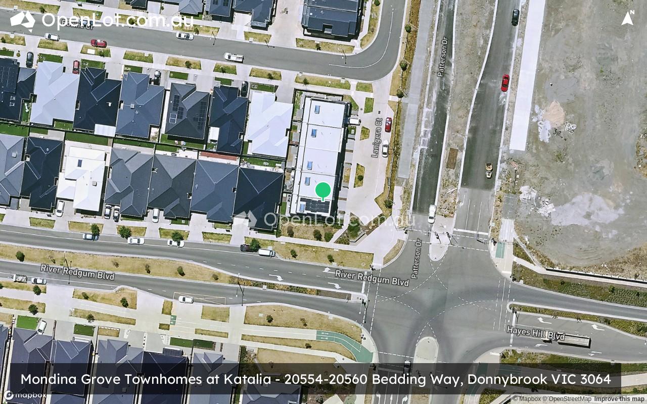 Satellite image for Mondina Grove Townhomes at Katalia - 20554-20560 Bedding Way, Donnybrook VIC 3064