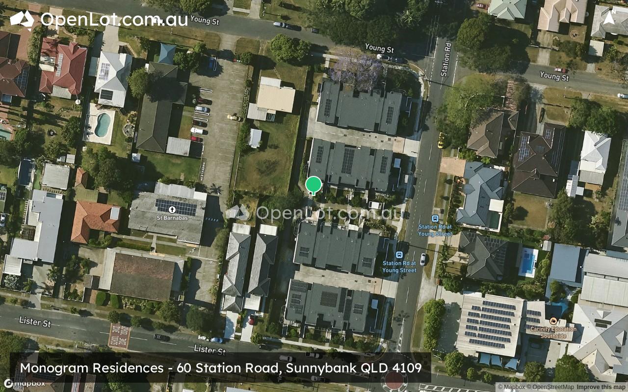 Satellite image for Monogram Residences - 60 Station Road, Sunnybank QLD 4109