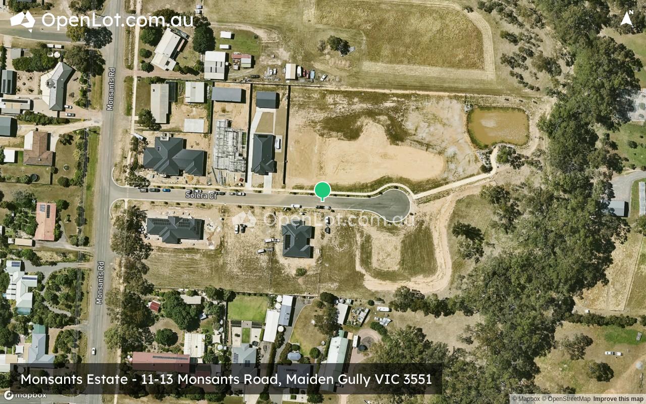 Satellite image for Monsants Estate - 11-13 Monsants Road, Maiden Gully VIC 3551