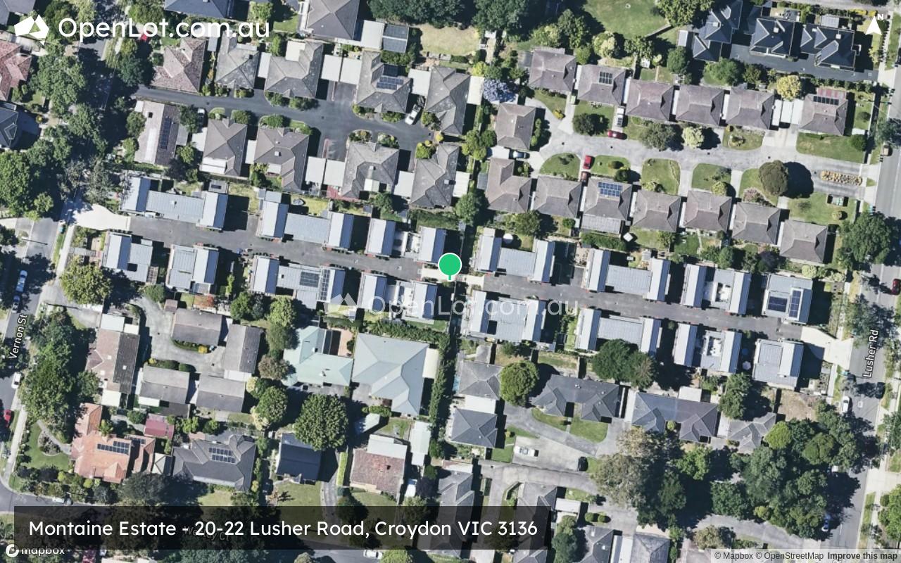 Satellite image for Montaine Estate - 20-22 Lusher Road, Croydon VIC 3136