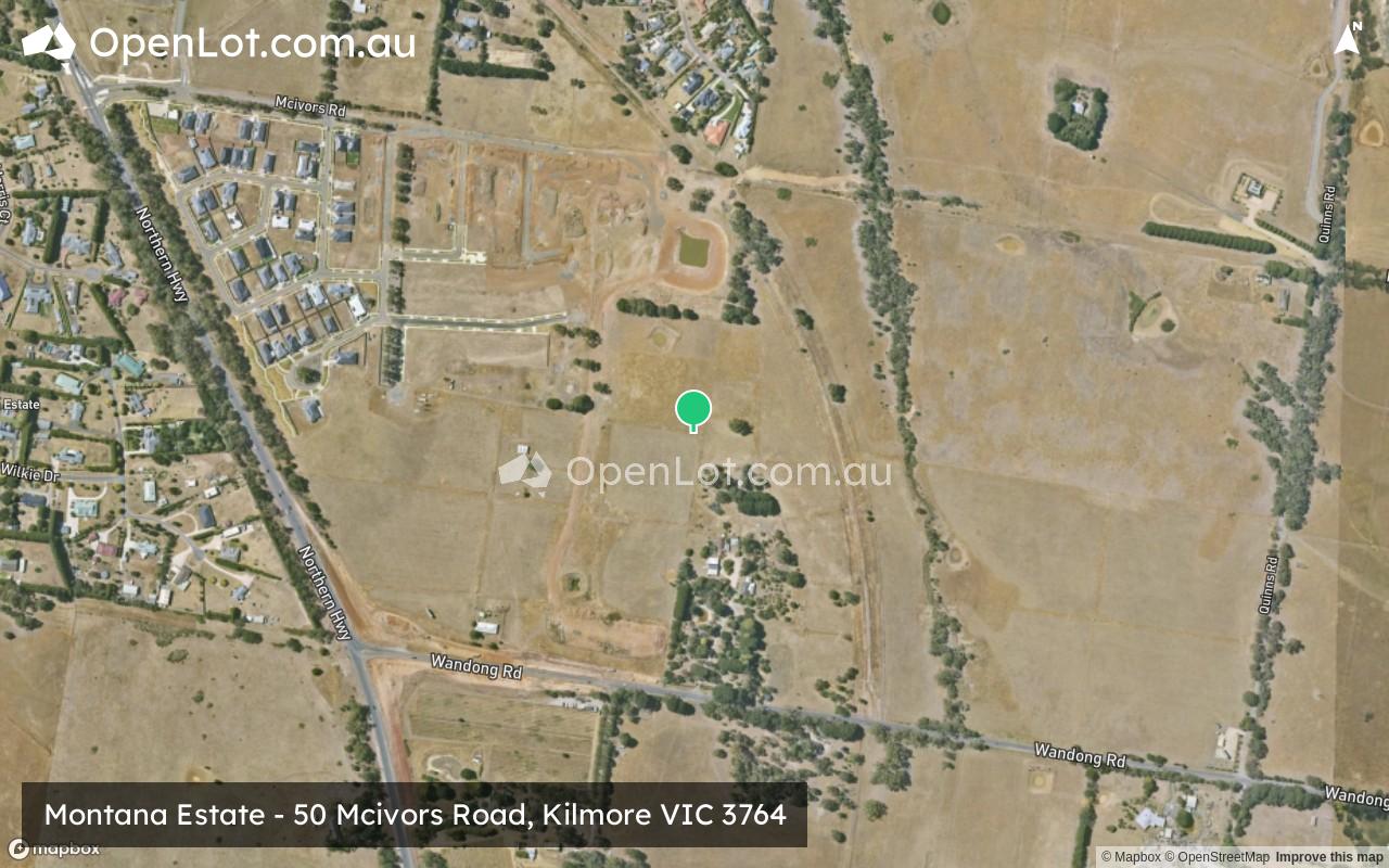 Satellite image for Montana Estate - 50 Mcivors Road, Kilmore VIC 3764