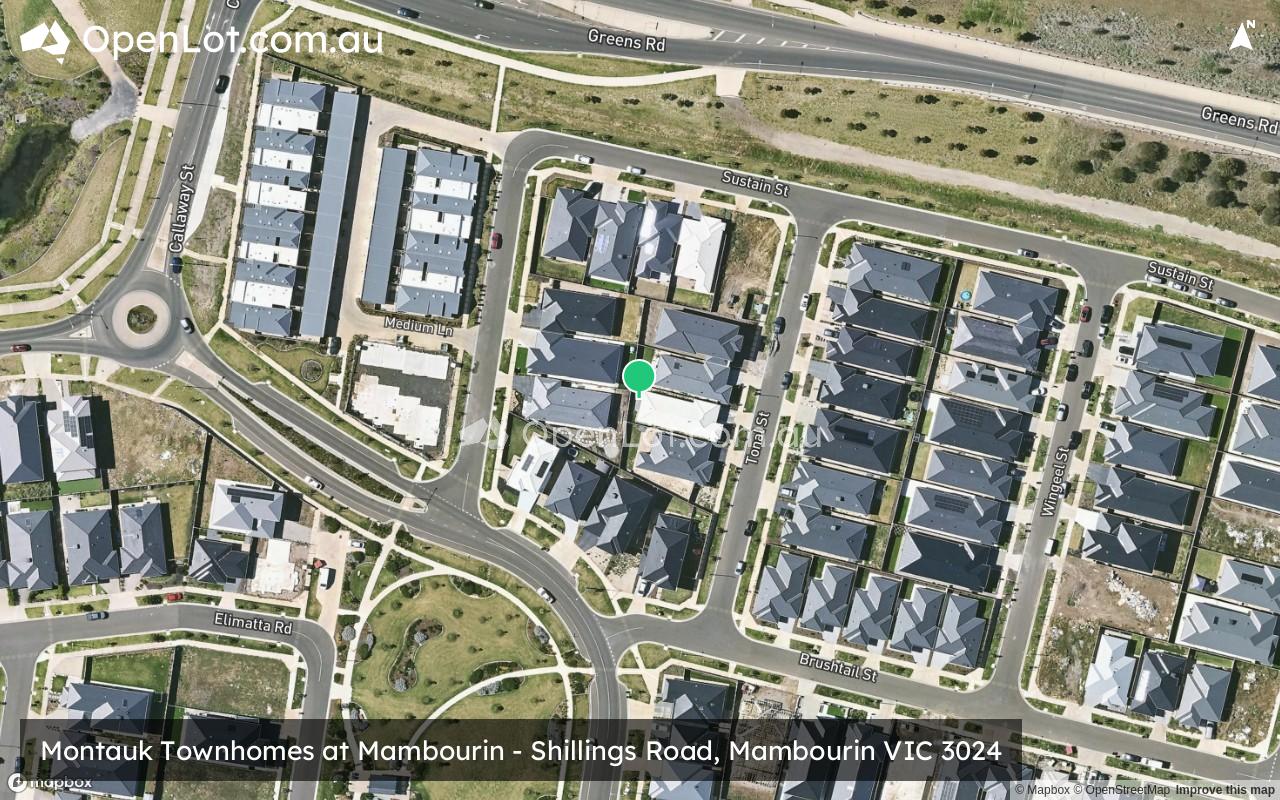 Satellite image for Montauk Townhomes at Mambourin - Shillings Road, Mambourin VIC 3024