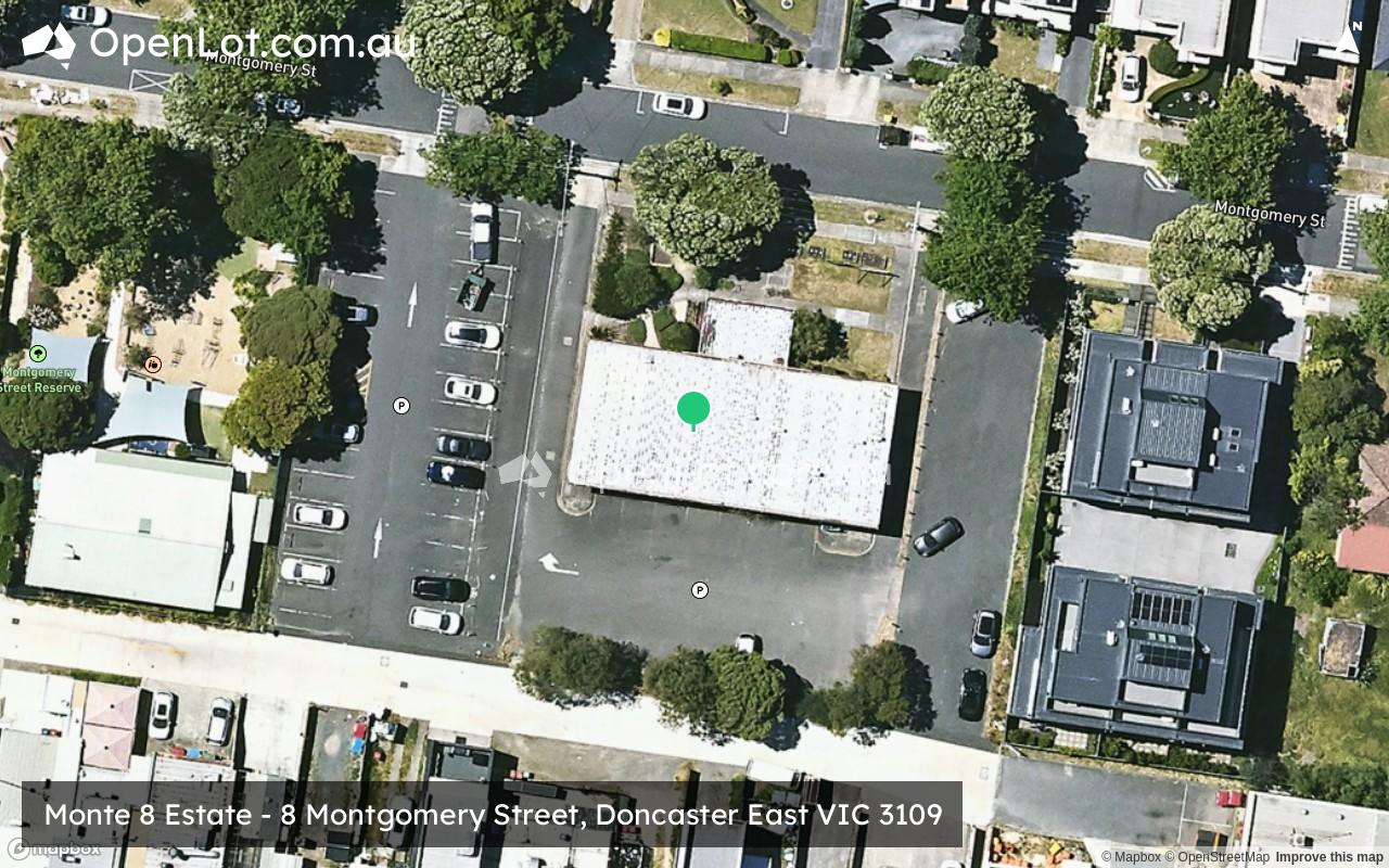 Satellite image for Monte 8 Estate - 8 Montgomery Street, Doncaster East VIC 3109