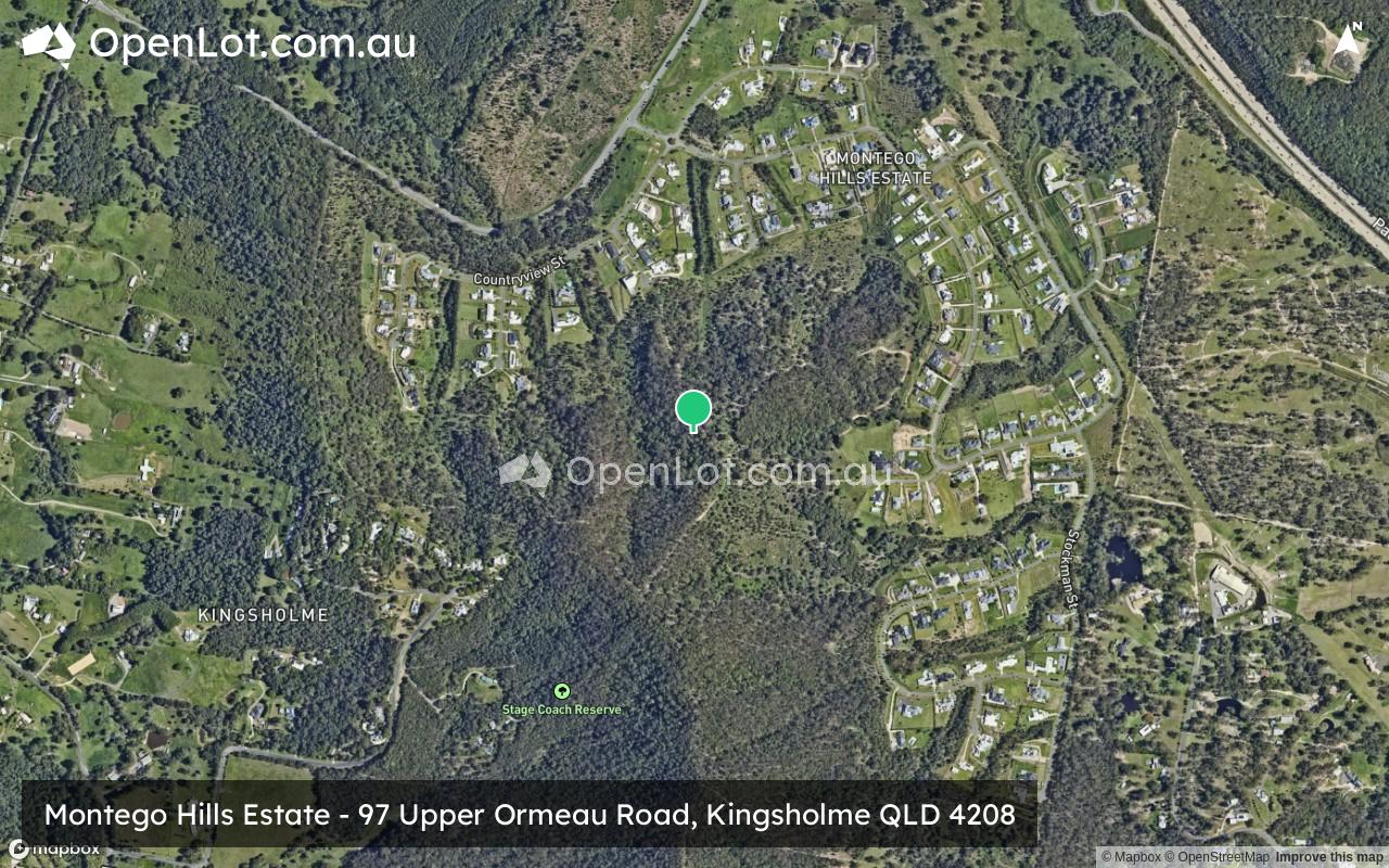 Satellite image for Montego Hills Estate - 97 Upper Ormeau Road, Kingsholme QLD 4208
