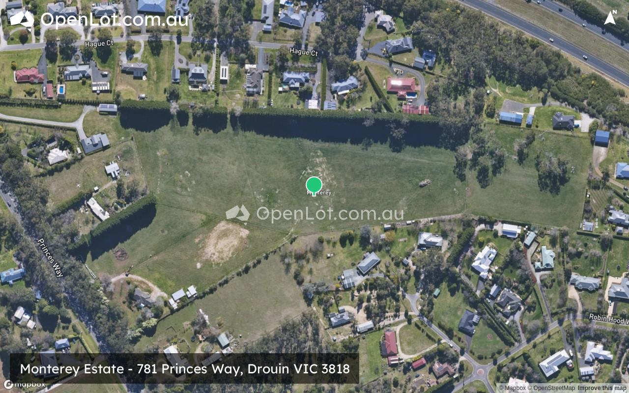 Satellite image for Monterey Estate - 781 Princes Way, Drouin VIC 3818