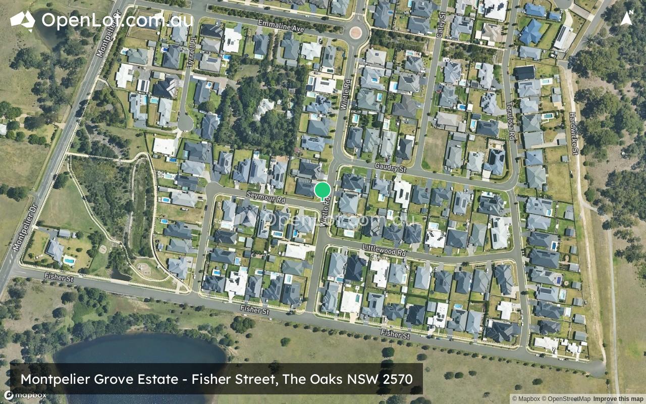 Satellite image for Montpelier Grove Estate - Fisher Street, The Oaks NSW 2570