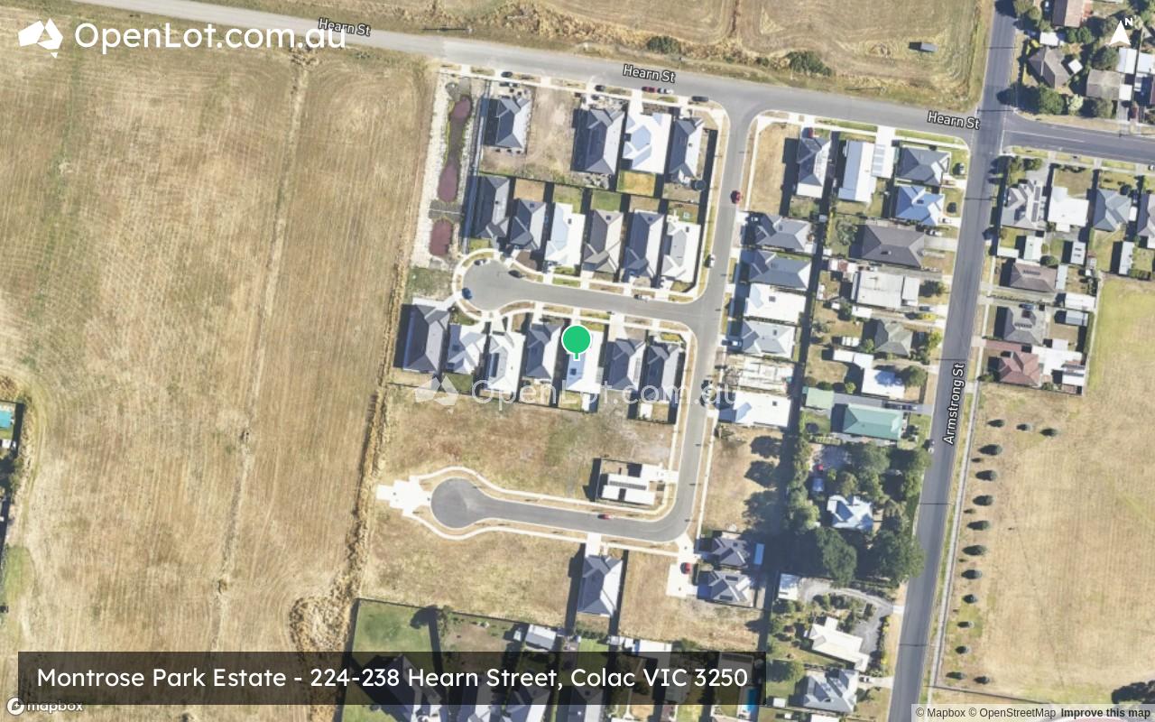 Satellite image for Montrose Park Estate - 224-238 Hearn Street, Colac VIC 3250
