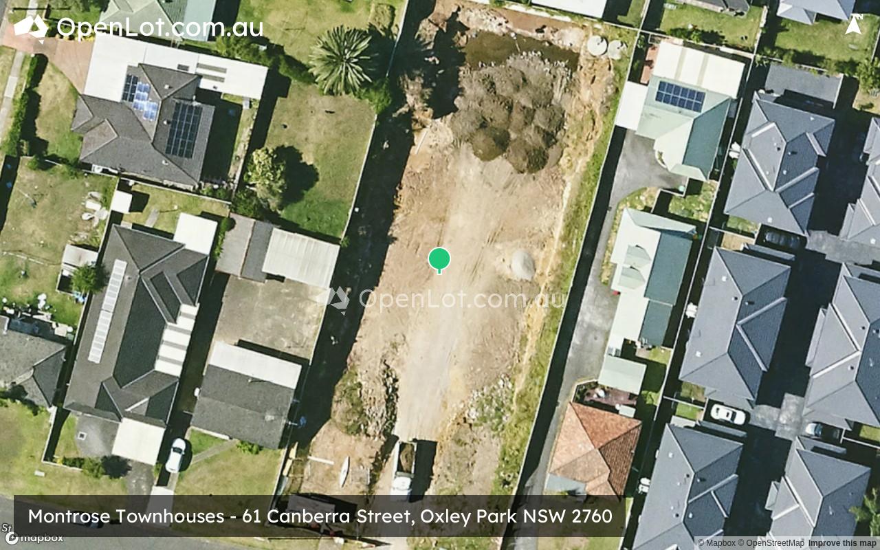 Satellite image for Montrose Townhouses - 61 Canberra Street, Oxley Park NSW 2760