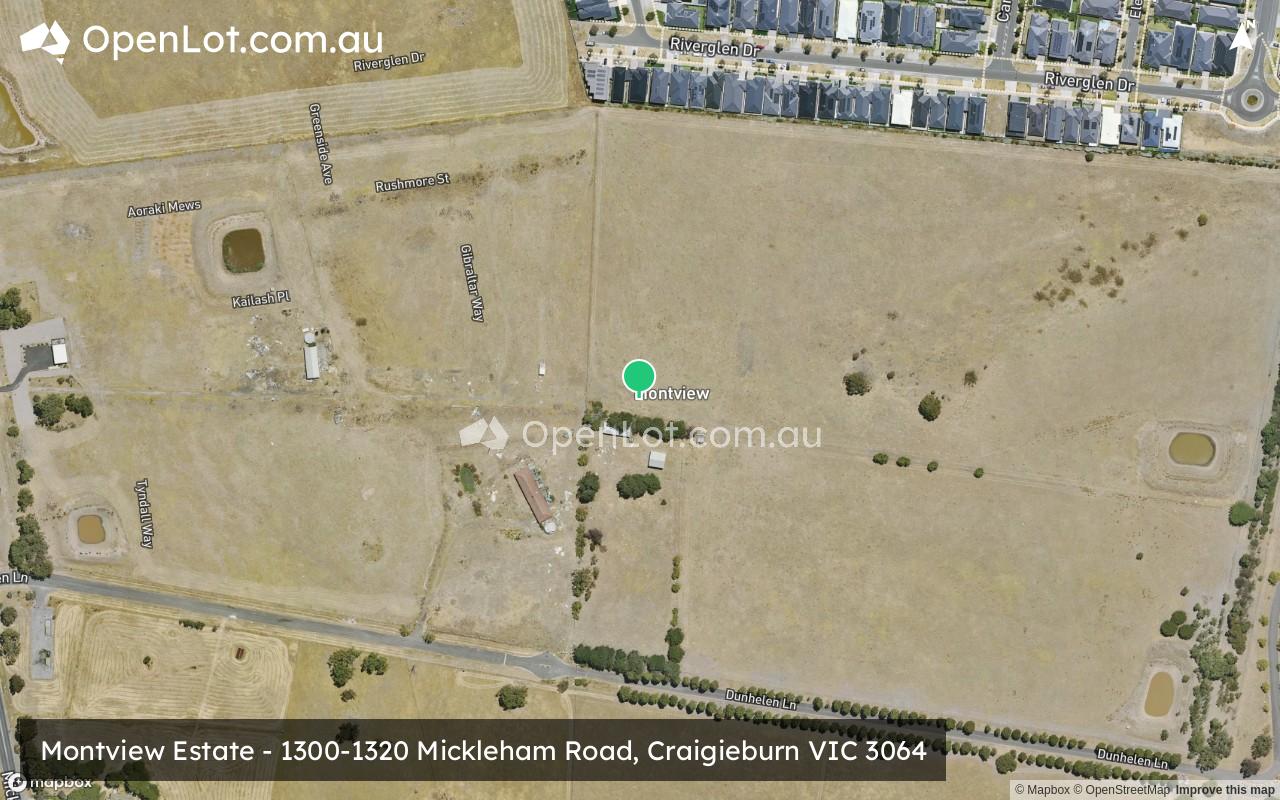 Satellite image for Montview Estate - 1300-1320 Mickleham Road, Craigieburn VIC 3064
