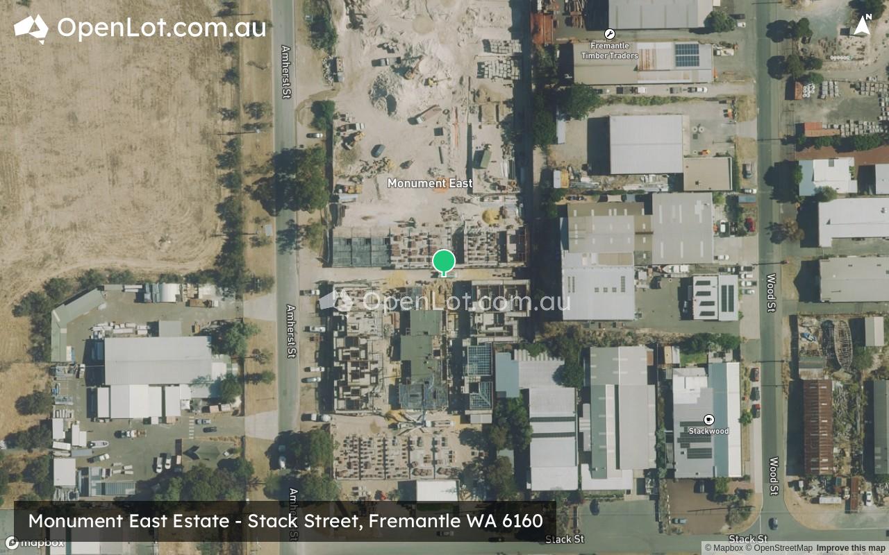 Satellite image for Monument East Estate - Stack Street, Fremantle WA 6160