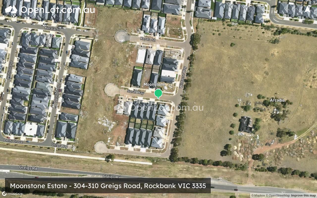 Satellite image for Moonstone Estate - 304-310 Greigs Road, Rockbank VIC 3335
