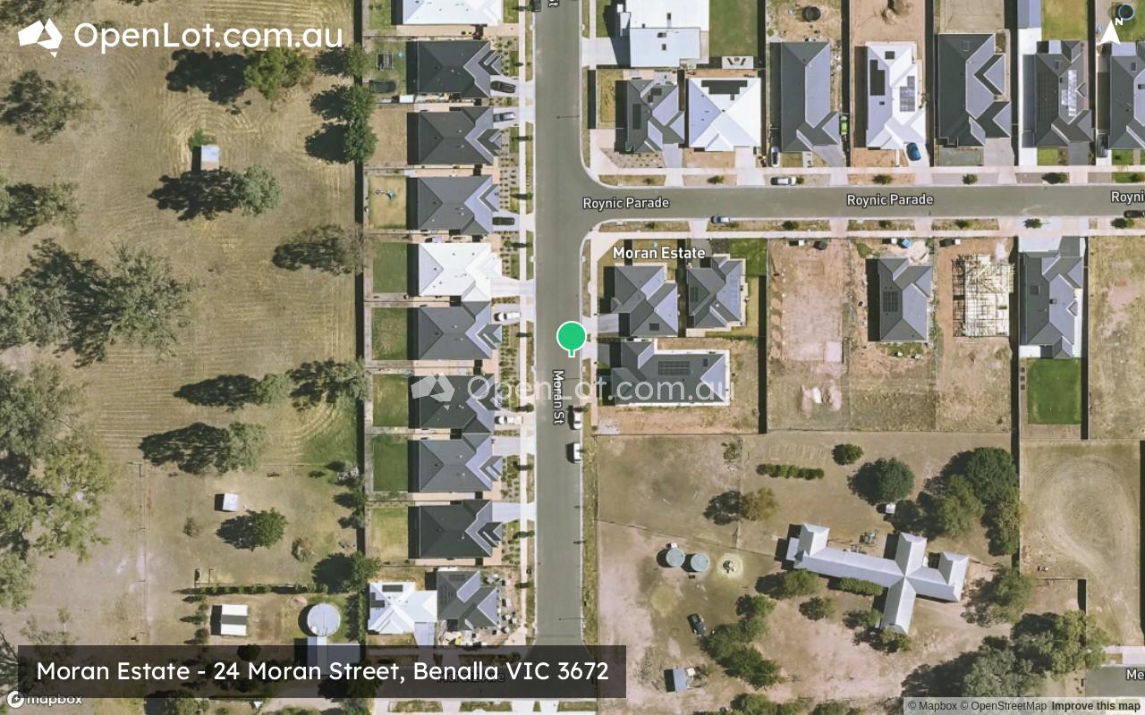 Satellite image for Moran Estate - 24 Moran Street, Benalla VIC 3672