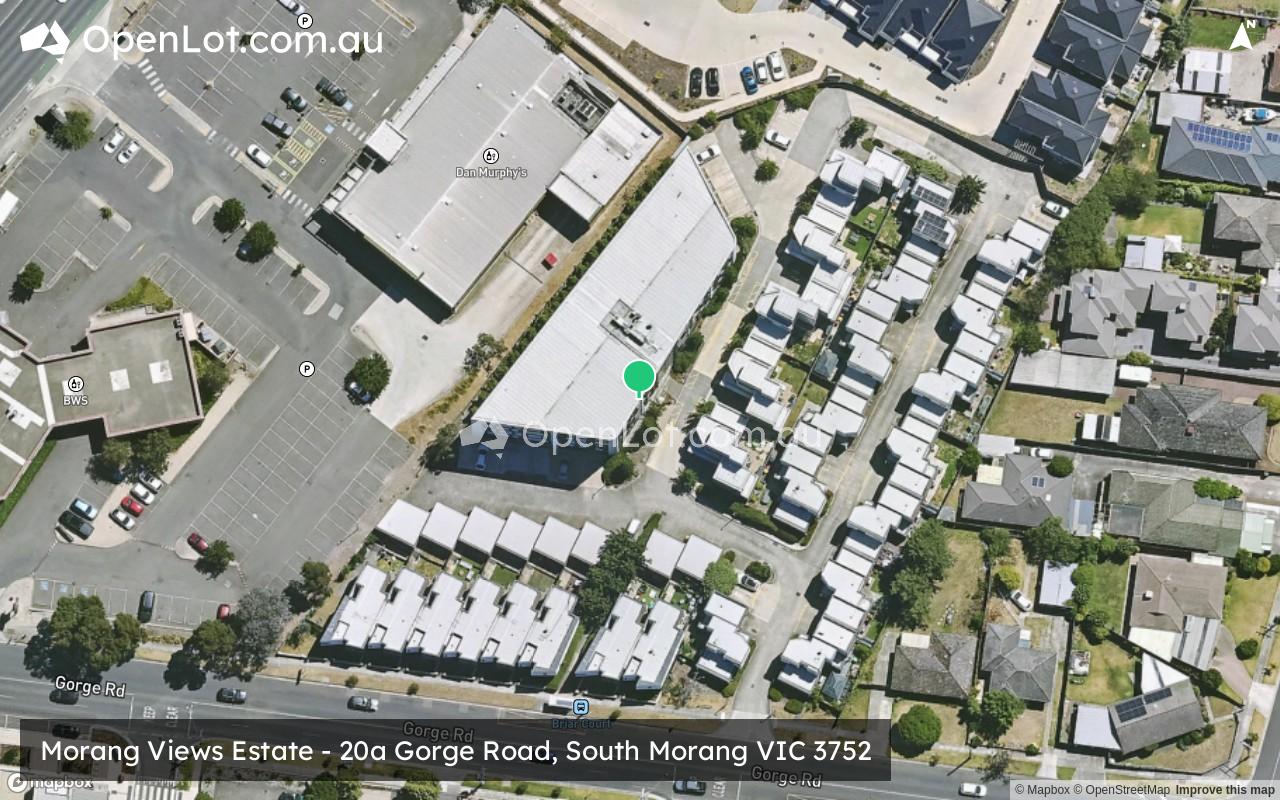 Satellite image for Morang Views Estate - 20a Gorge Road, South Morang VIC 3752