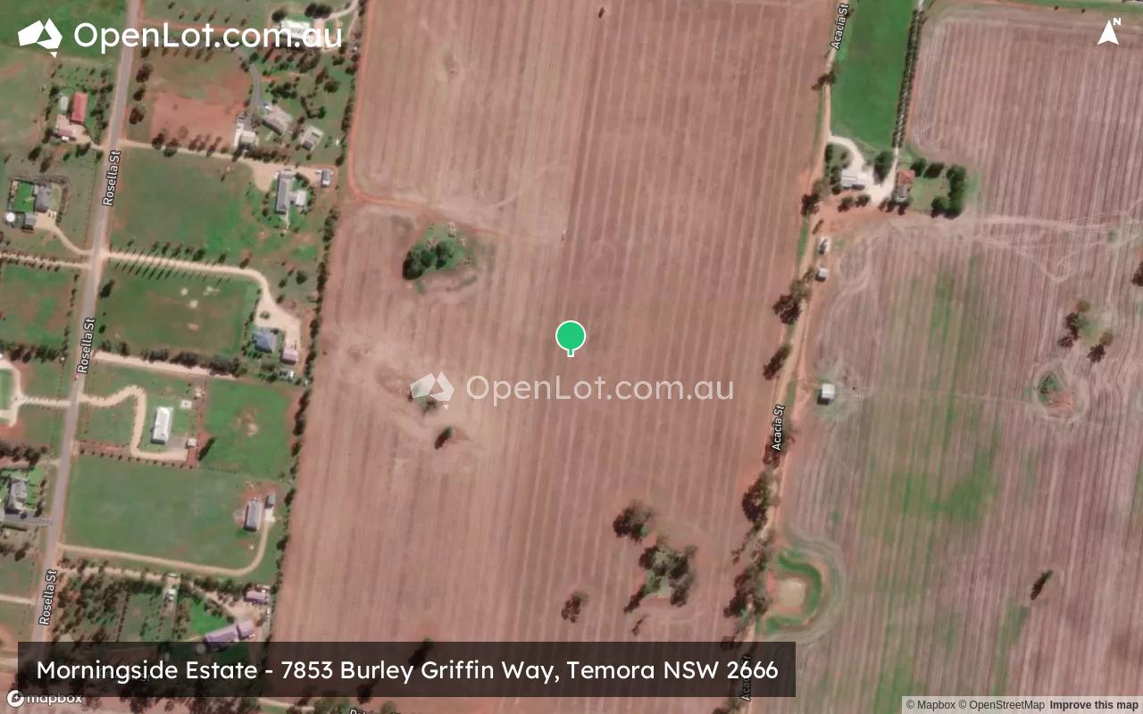 Satellite image for Morningside Estate - 7853 Burley Griffin Way, Temora NSW 2666