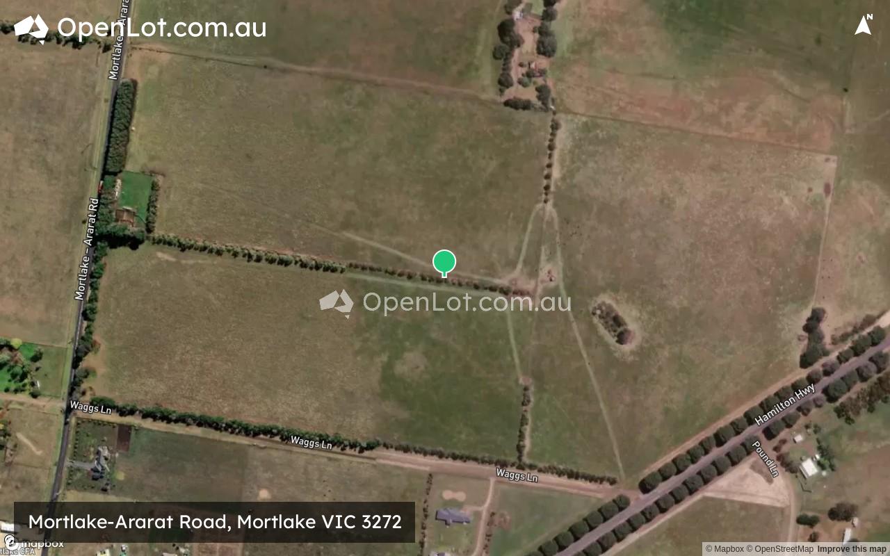 Satellite image for Mortlake-Ararat Road, Mortlake VIC 3272