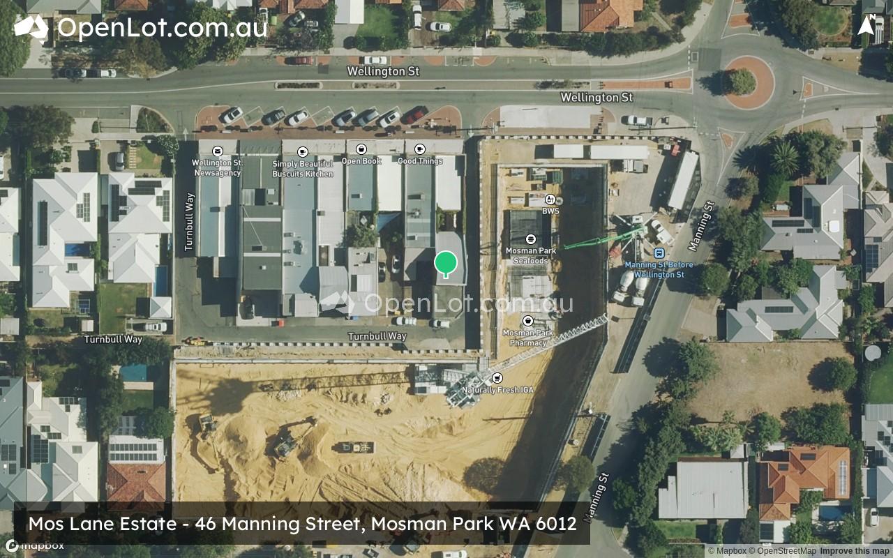 Satellite image for Mos Lane Estate - 46 Manning Street, Mosman Park WA 6012