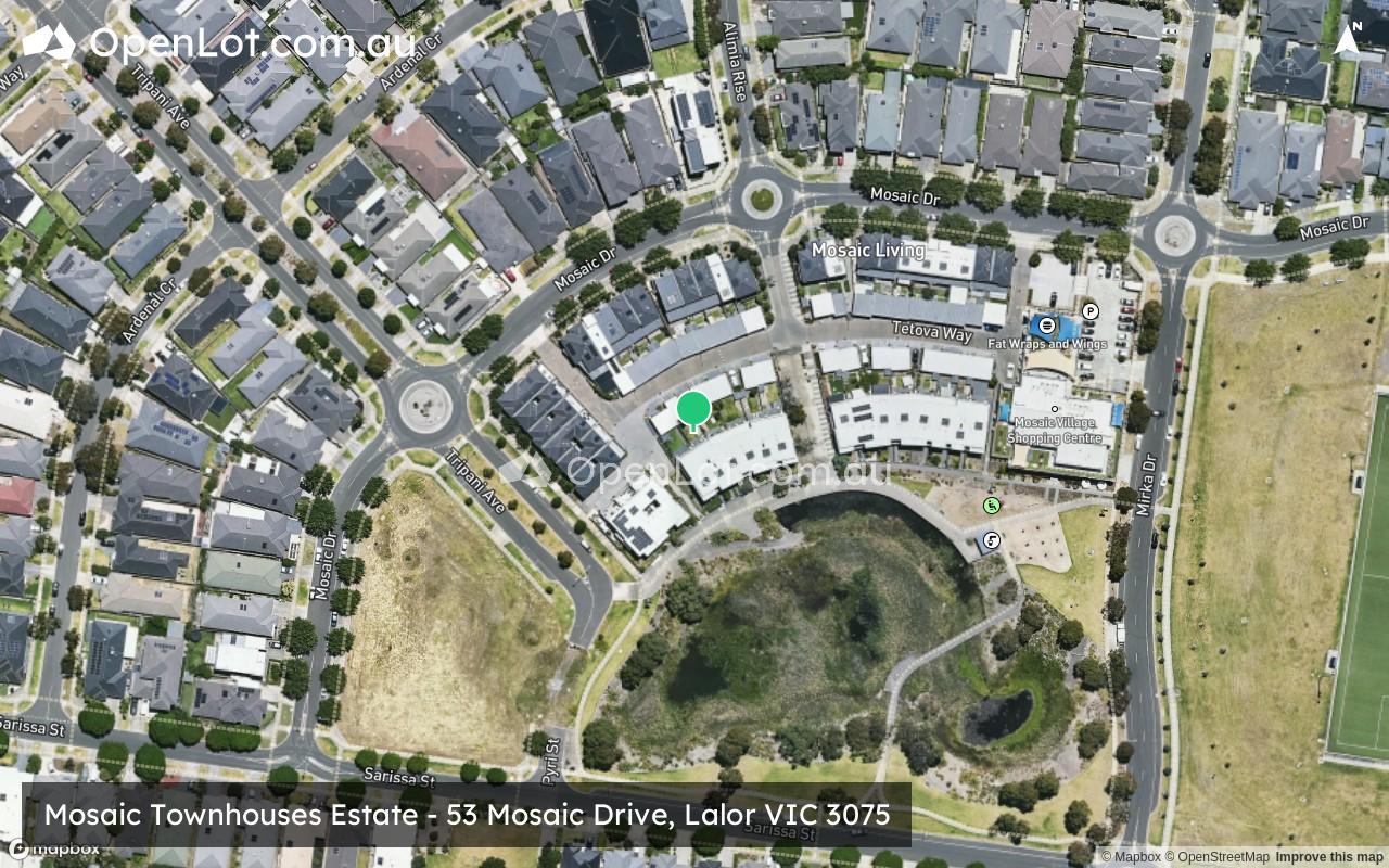 Satellite image for Mosaic Townhouses Estate - 53 Mosaic Drive, Lalor VIC 3075