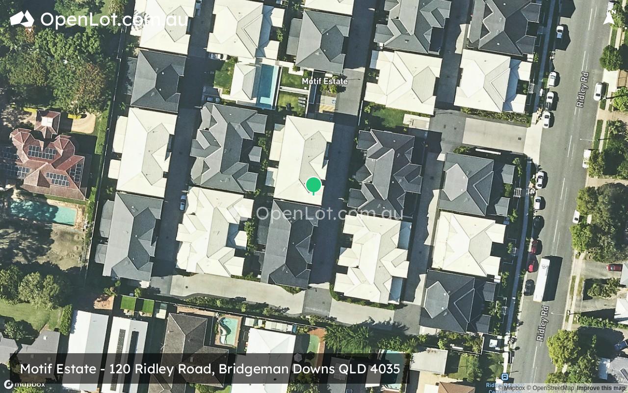 Satellite image for Motif Estate - 120 Ridley Road, Bridgeman Downs QLD 4035