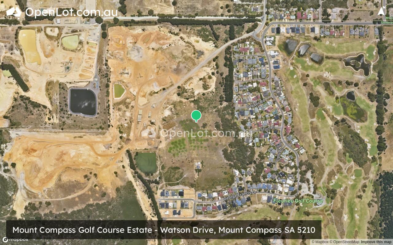 Satellite image for Mount Compass Golf Course Estate - Watson Drive, Mount Compass SA 5210