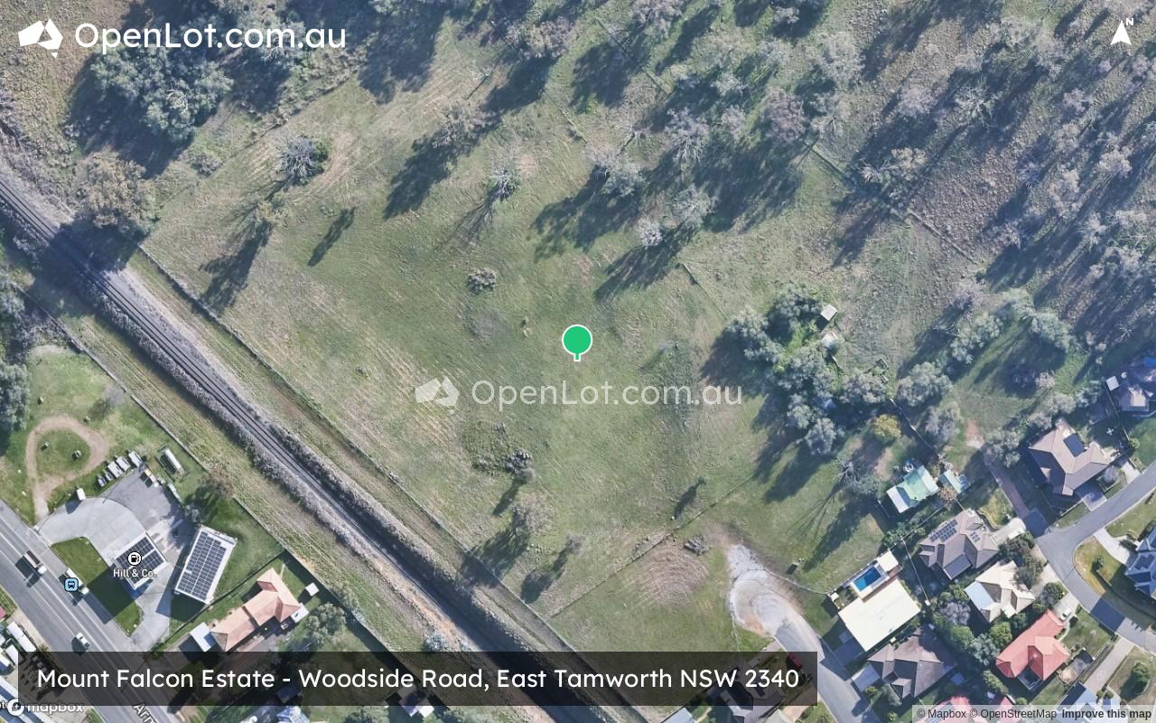 Satellite image for Mount Falcon Estate - Woodside Road, East Tamworth NSW 2340