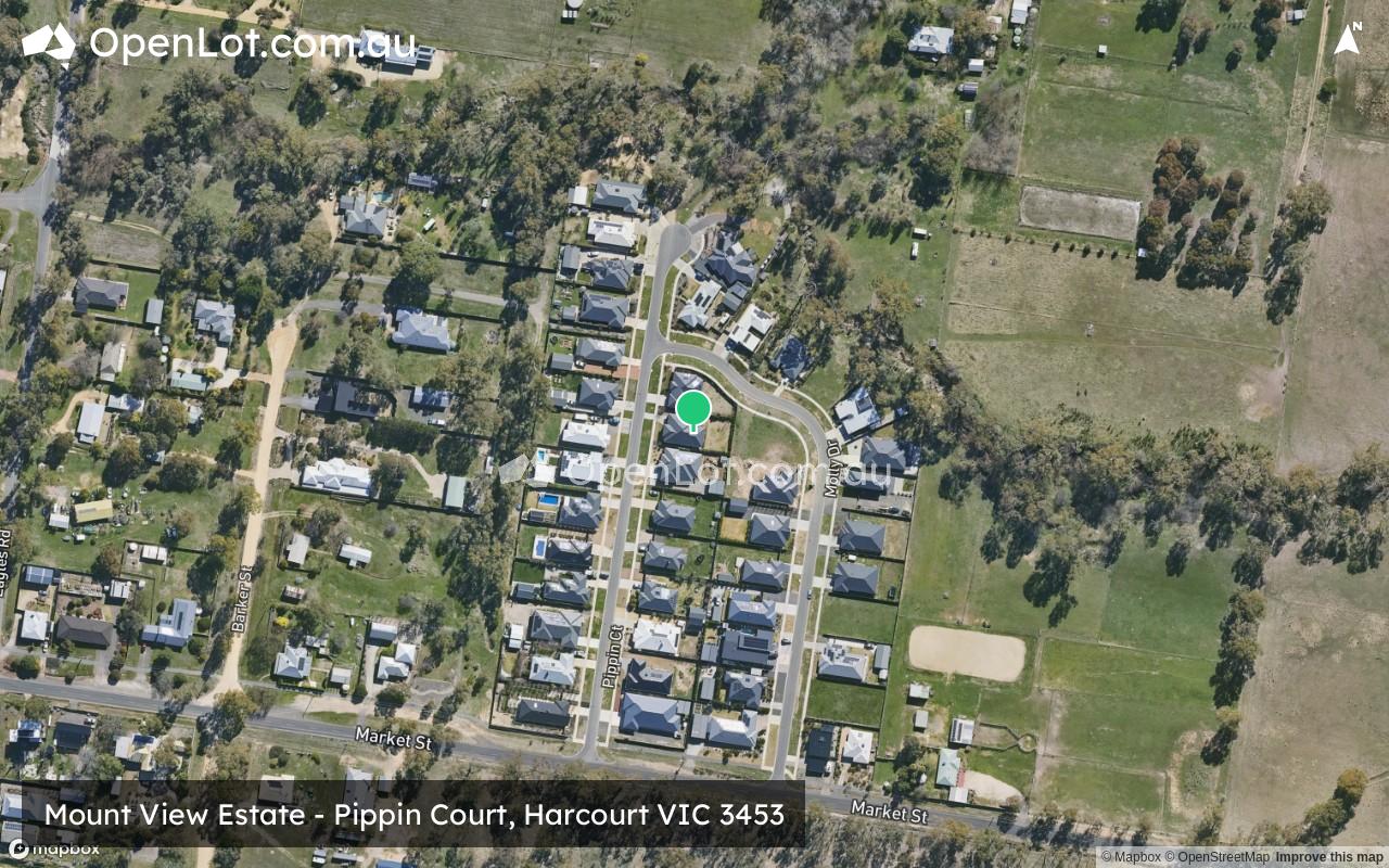 Satellite image for Mount View Estate - Pippin Court, Harcourt VIC 3453