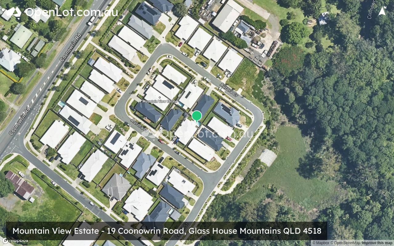 Satellite image for Mountain View Estate - 19 Coonowrin Road, Glass House Mountains QLD 4518