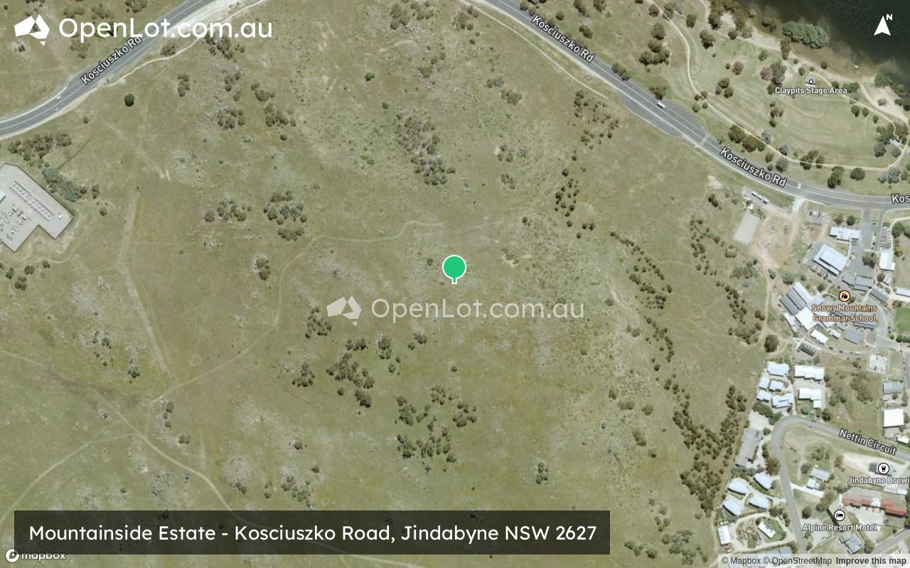 Satellite image for Mountainside Estate - Kosciuszko Road, Jindabyne NSW 2627