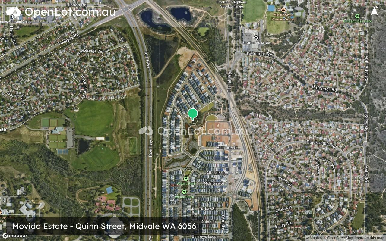 Satellite image for Movida Estate - Quinn Street, Midvale WA 6056