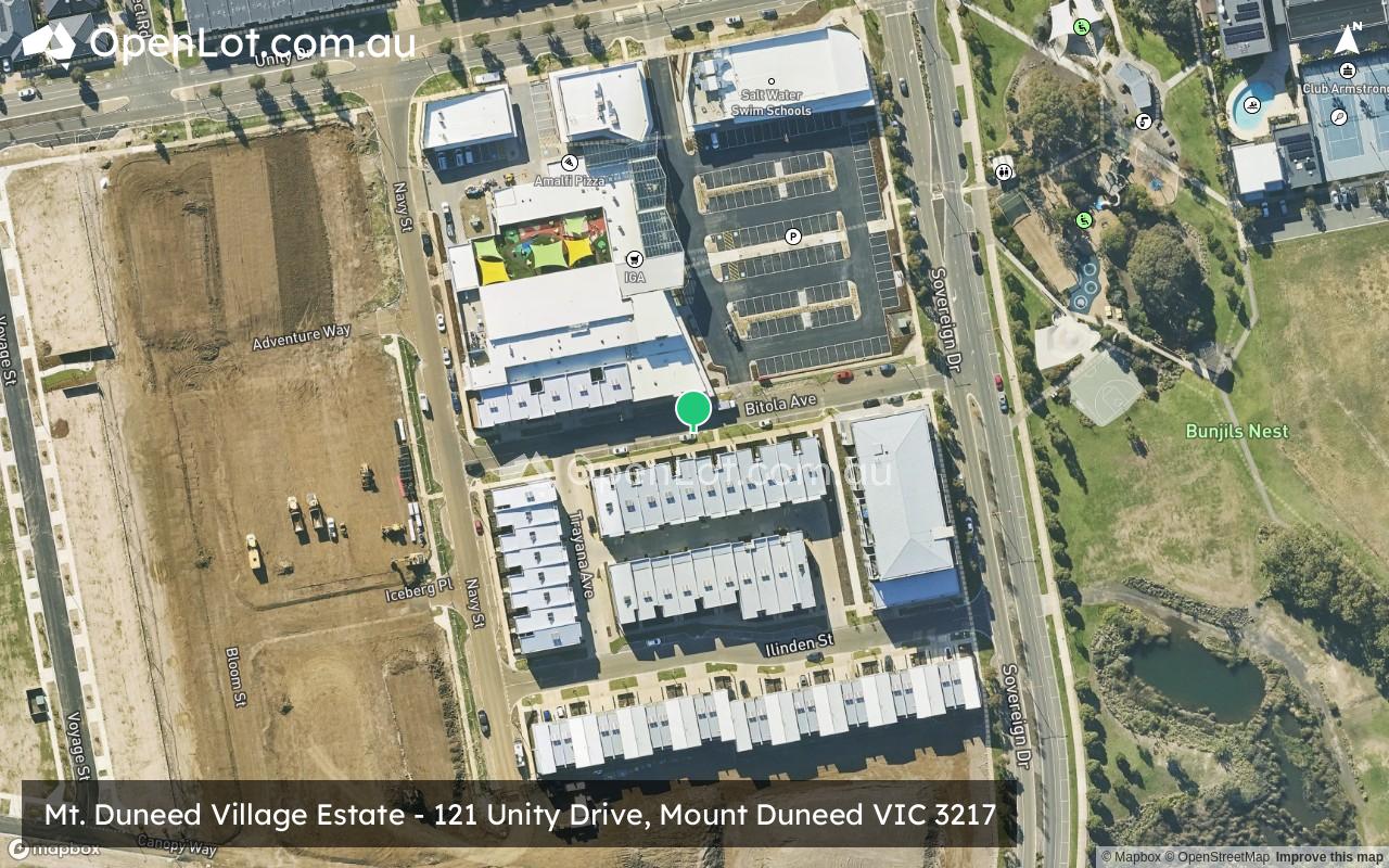 Satellite image for Mt. Duneed Village Estate - 121 Unity Drive, Mount Duneed VIC 3217