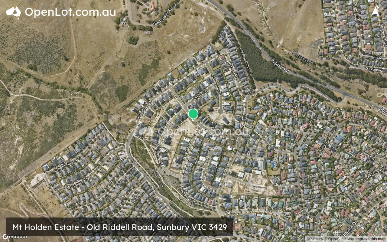 Satellite image for Mt Holden Estate - 100 Retreat Crescent, Sunbury VIC 3429