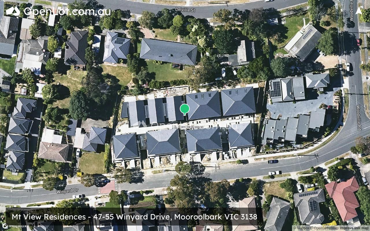 Satellite image for Mt View Residences - 47-55 Winyard Drive, Mooroolbark VIC 3138