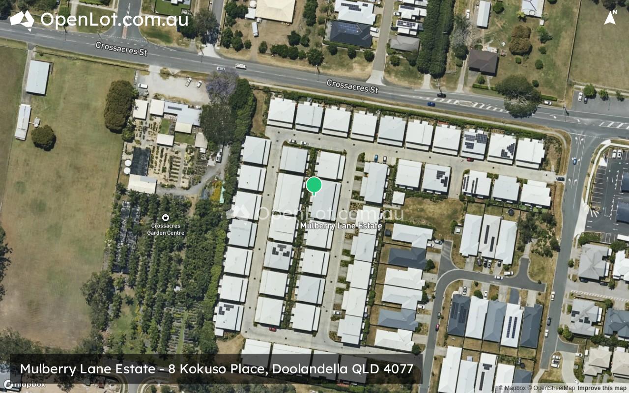 Satellite image for Mulberry Lane Estate - 8 Kokuso Place, Doolandella QLD 4077