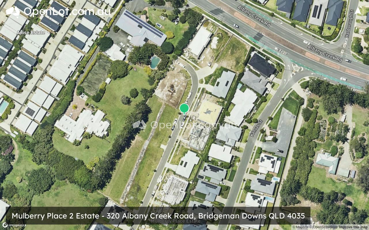 Satellite image for Mulberry Place 2 Estate - 320 Albany Creek Road, Bridgeman Downs QLD 4035