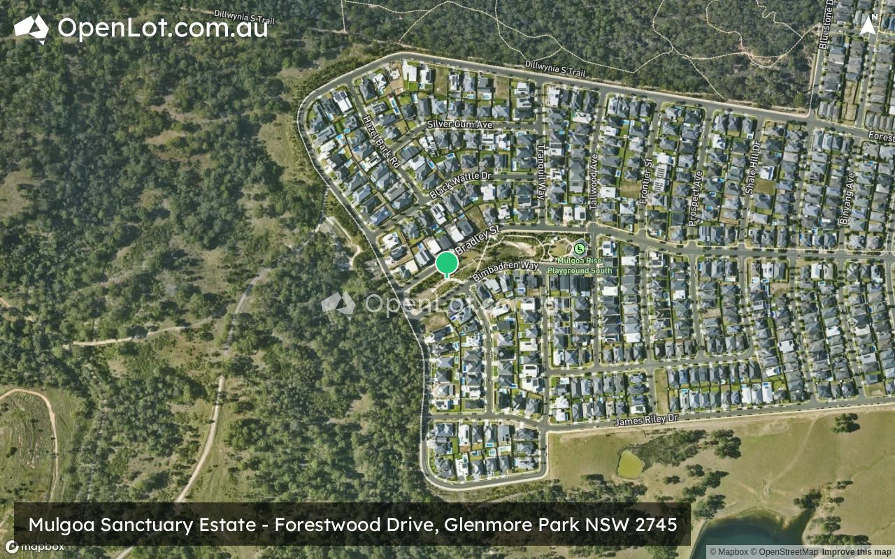 Satellite image for Mulgoa Sanctuary Estate - Forestwood Drive, Glenmore Park NSW 2745