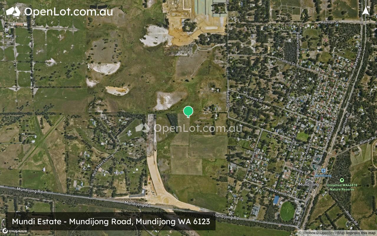 Satellite image for Mundi Estate - Mundijong Road, Mundijong WA 6123
