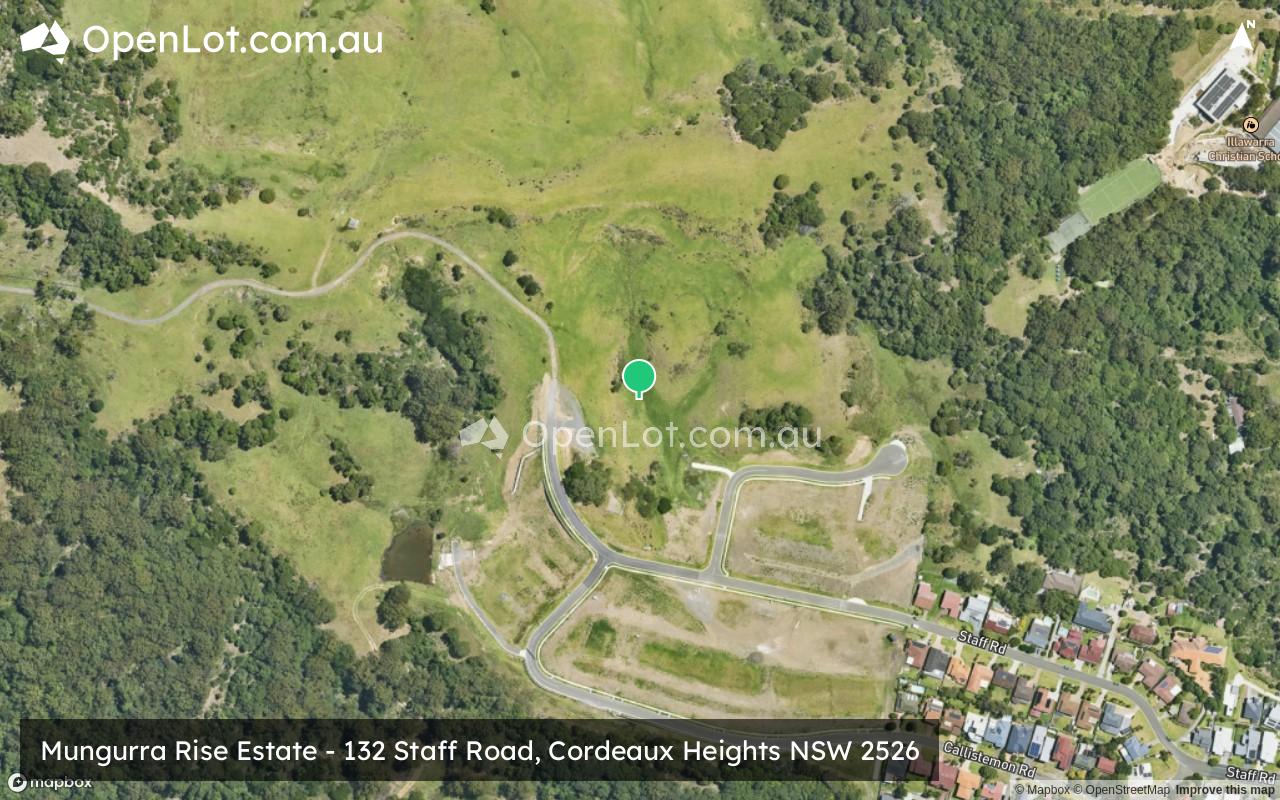 Satellite image for Mungurra Rise Estate - 132 Staff Road, Cordeaux Heights NSW 2526