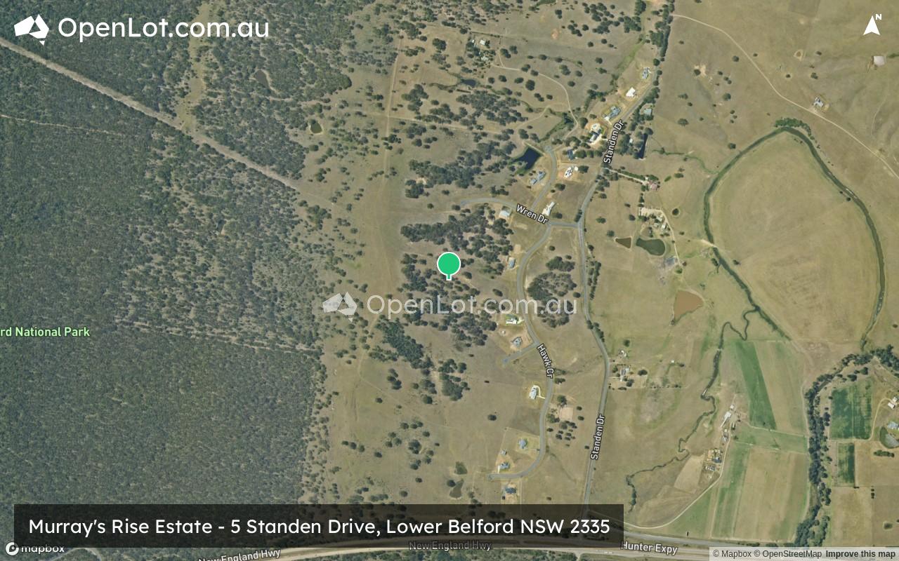 Satellite image for Murray's Rise Estate - 5 Standen Drive, Lower Belford NSW 2335