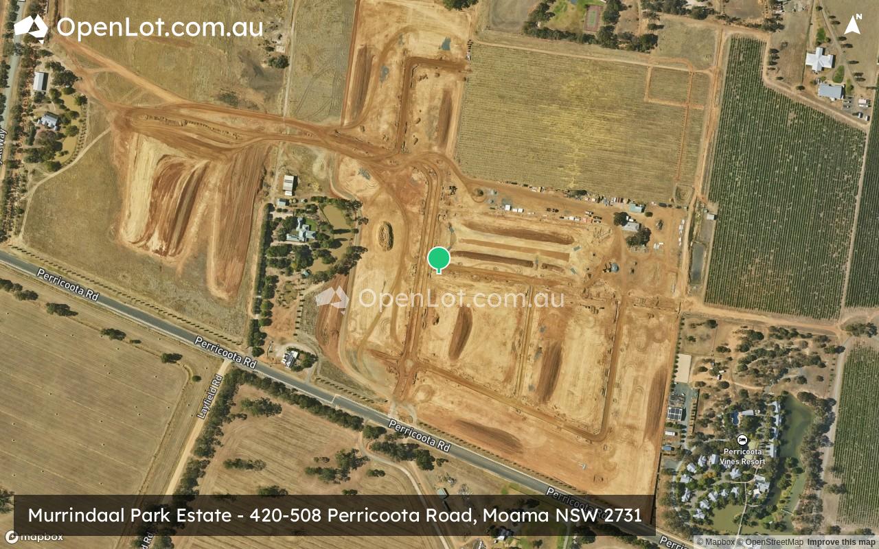 Satellite image for Murrindaal Park Estate - 420-508 Perricoota Road, Moama NSW 2731