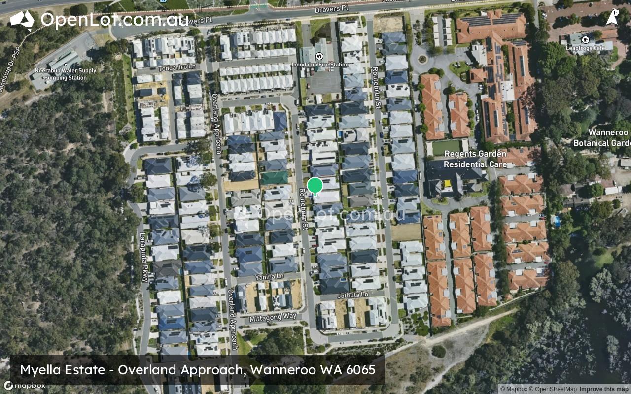Satellite image for Myella Estate - Overland Approach, Wanneroo WA 6065
