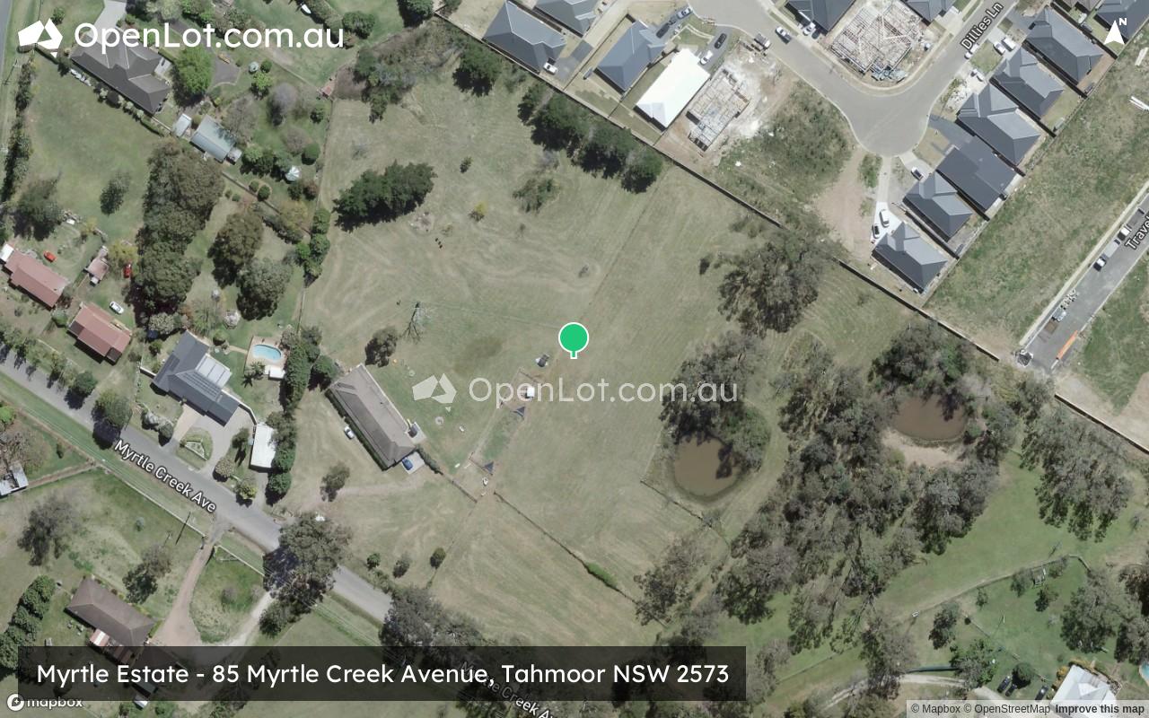 Satellite image for Myrtle Estate - 85 Myrtle Creek Avenue, Tahmoor NSW 2573