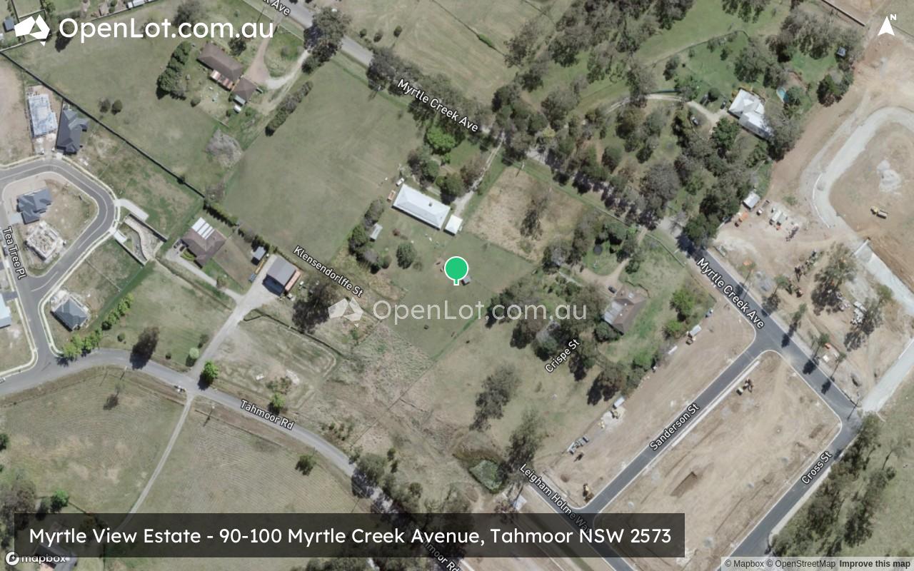 Satellite image for Myrtle View Estate - 90-100 Myrtle Creek Avenue, Tahmoor NSW 2573