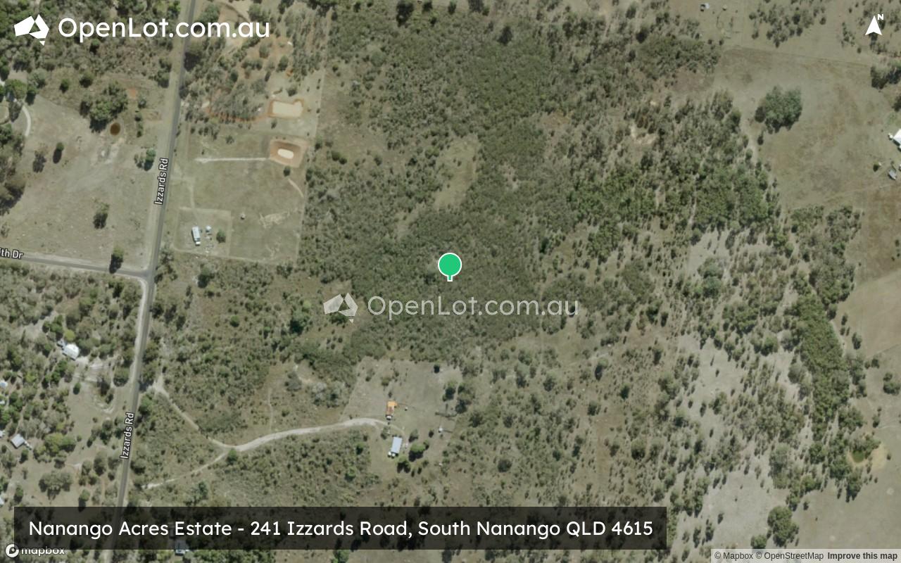 Satellite image for Nanango Acres Estate - 241 Izzards Road, South Nanango QLD 4615