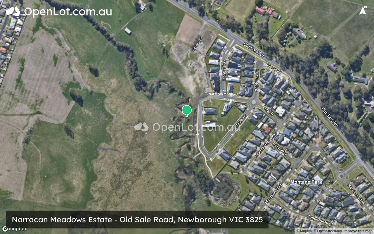 Satellite image for Narracan Meadows Estate - Old Sale Road, Newborough VIC 3825