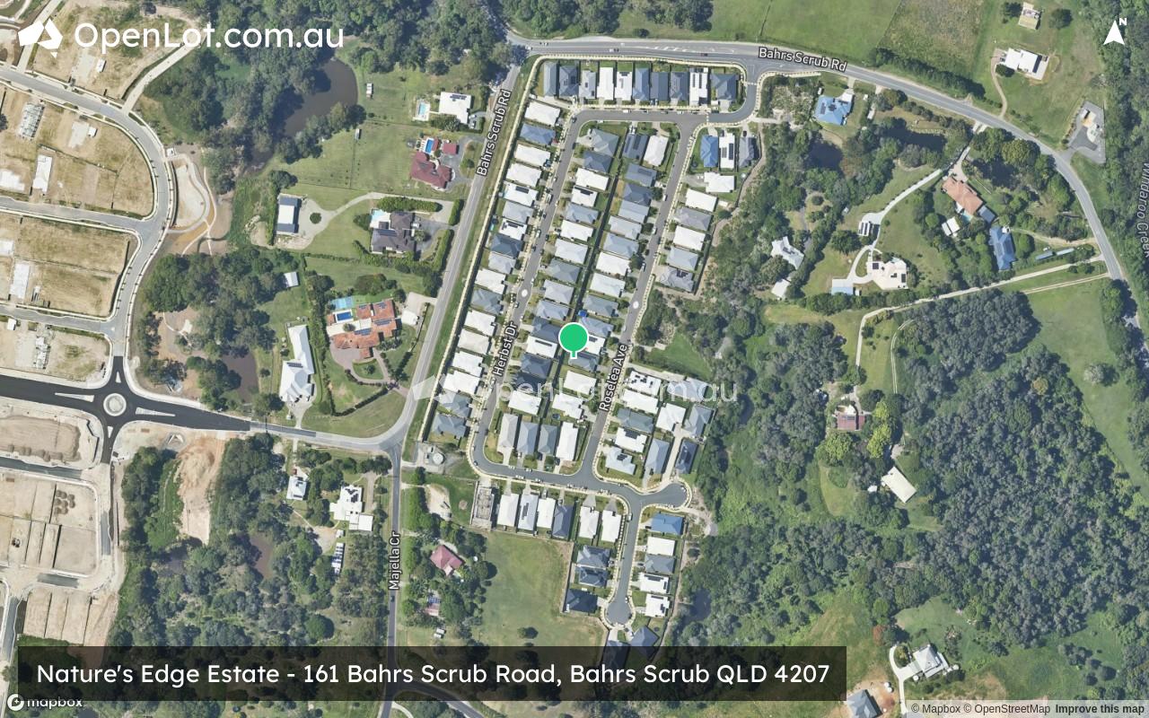 Satellite image for Nature's Edge Estate - 161 Bahrs Scrub Road, Bahrs Scrub QLD 4207