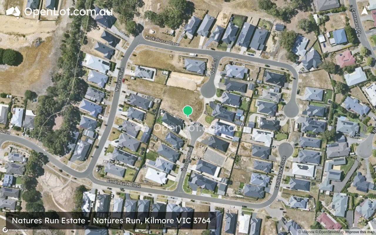 Satellite image for Natures Run Estate - Natures Run, Kilmore VIC 3764